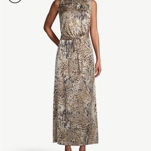 Petite Satin Tie-Waist Maxi Dress size 00P